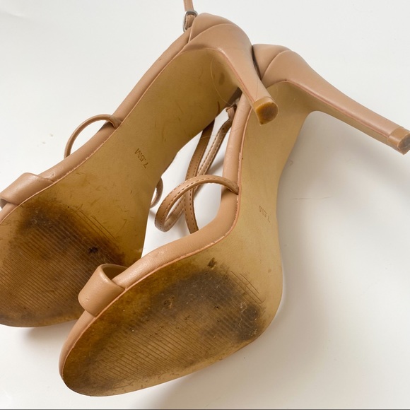 Strappy Nude Steve Madden Stilettos - Picture 5 of 6